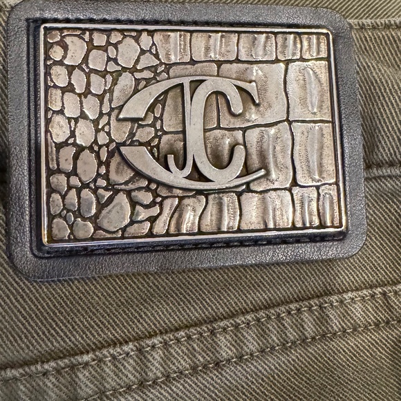Just Cavalli Stretch Denim Jeans (Olive Green) Size 28 - Picture 12 of 12